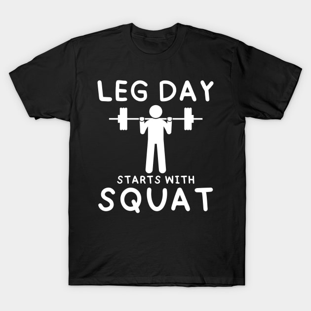 Squat T-Shirt by AniTeeCreation
